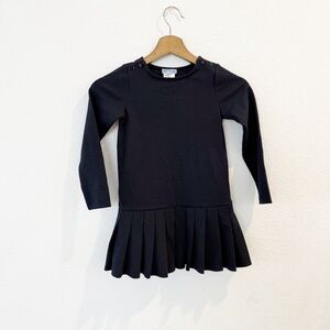 Jacadi Paris- Little Girls Pleated Long Sleeve Dress - 6